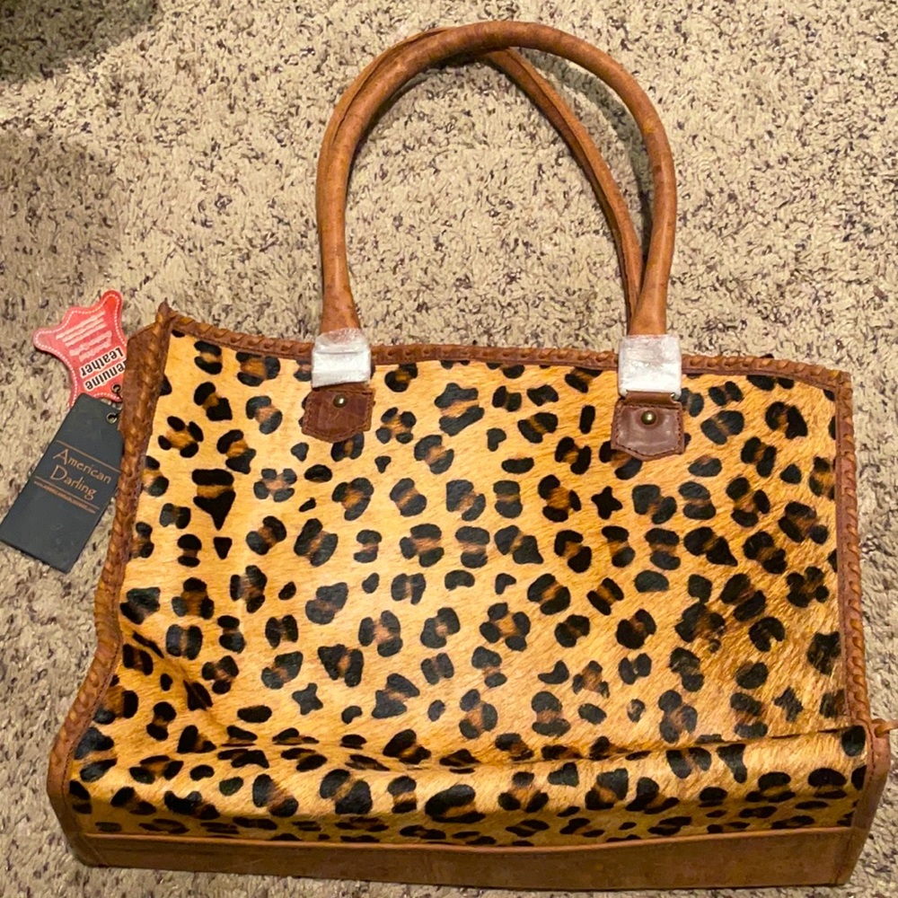 Animal print purse